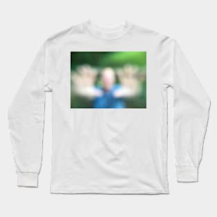 Hands reaching blurry Long Sleeve T-Shirt